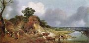 Thomas Gainsborough Landschaft mit dem Dorfe Cornard oil painting